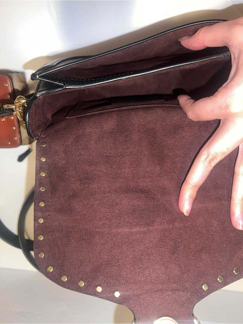 Coach C3593 Georgie Saddle Bag & Trifold Riley Wallet - Picture 6 of 12
